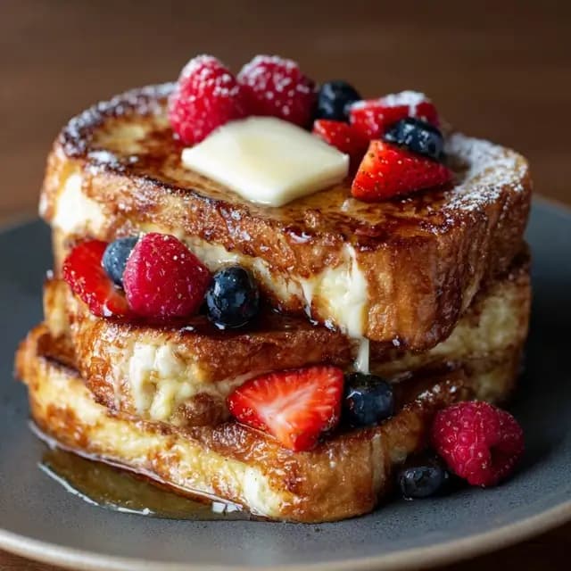 Image of The Ultimate Sourdough French Toast Recipe (Perfectly Crispy & Custardy!)