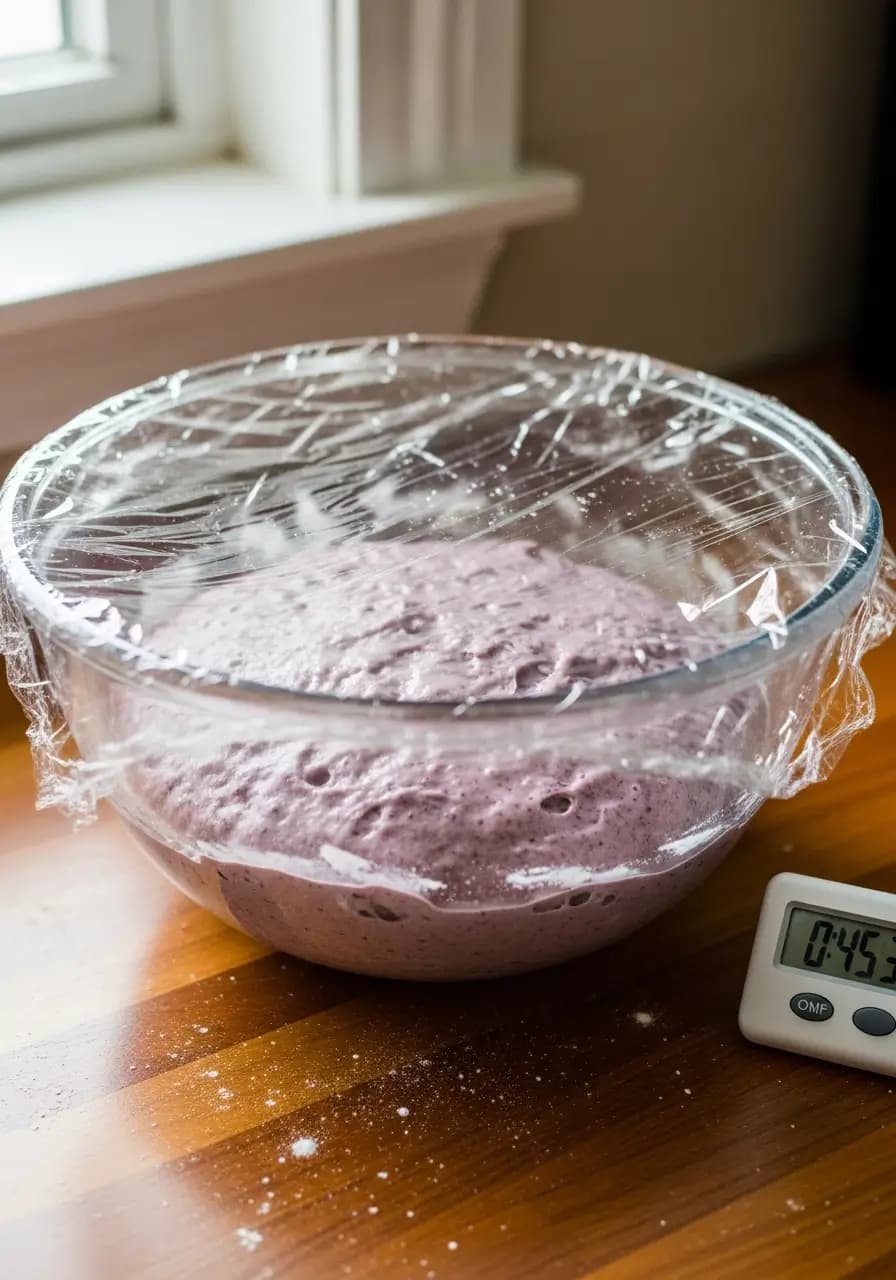 gf pizza dough resting