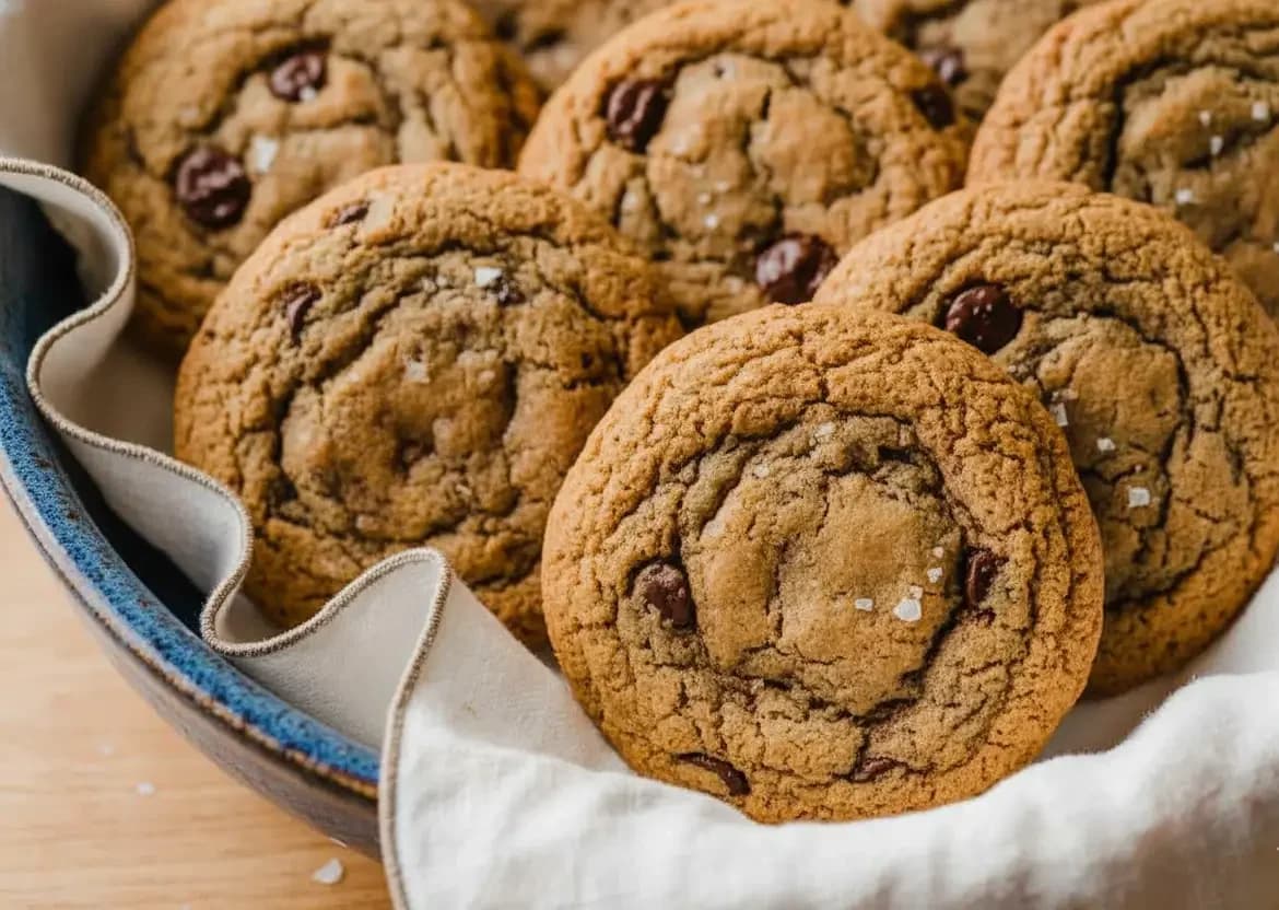 Image of The Best Sourdough Discard Chocolate Chip Cookies (Chewy, Tangy & Irresistible!)